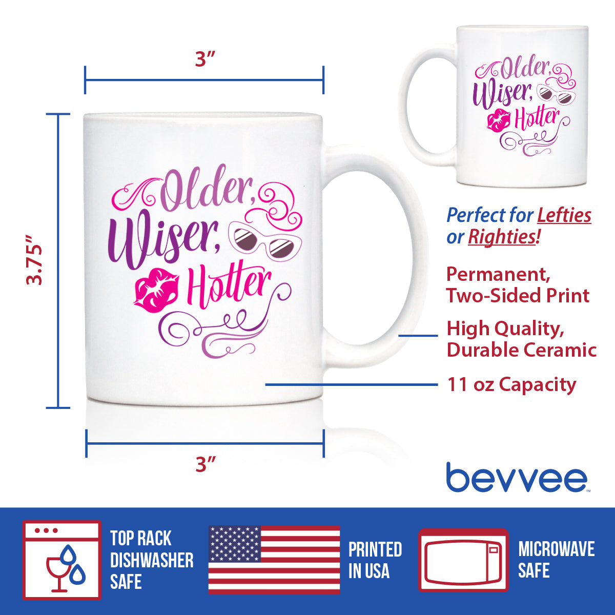 Older Wiser Hotter Coffee Mug