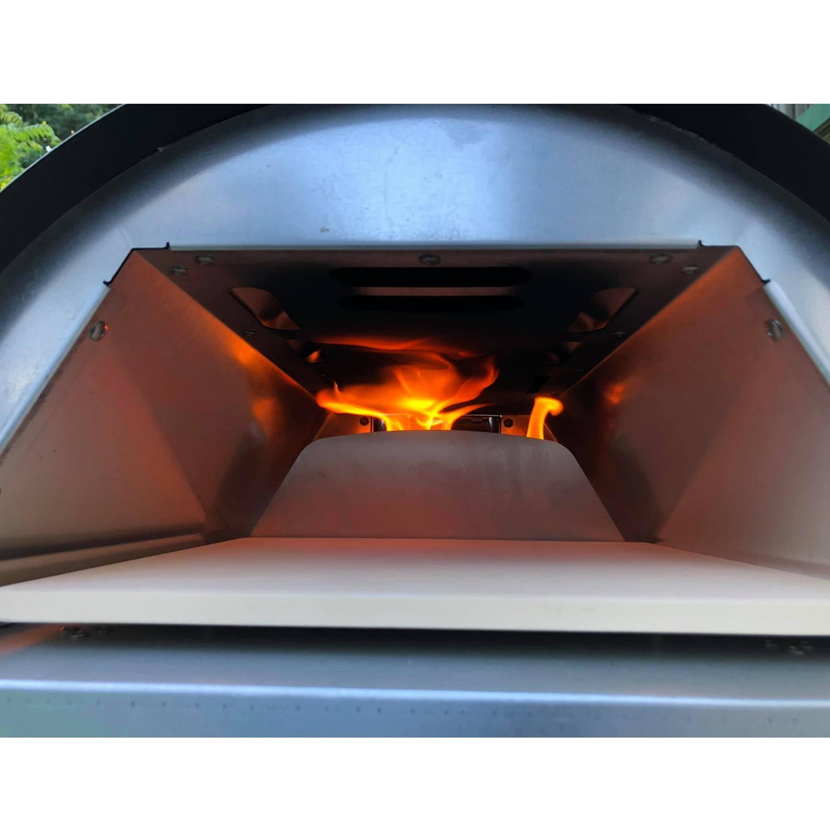 Portable Wood-Fired Pizza Oven.