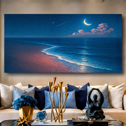 Beach Night Shoreline Coastal Wall Art