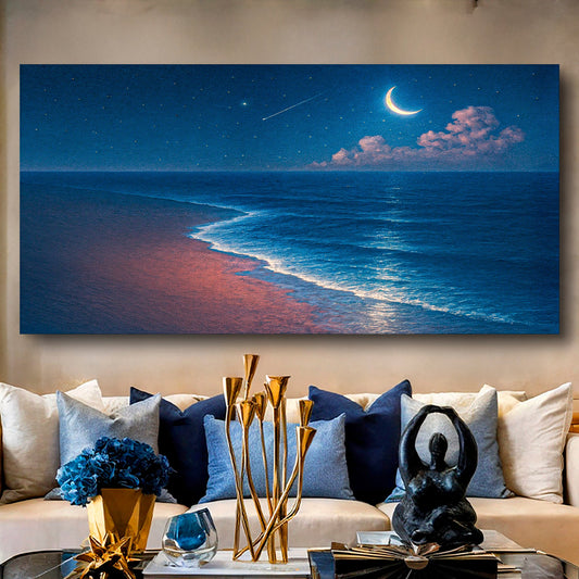 Beach Night Shoreline Coastal Wall Art