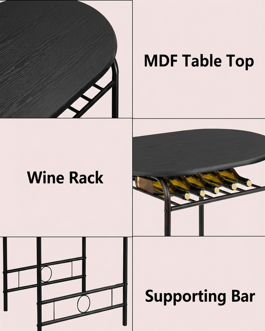 3-Piece Dining Set For 2