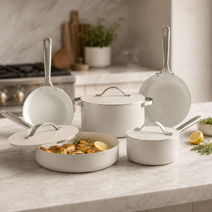 Ceramic Cookware Nonstick 8-Piece Set