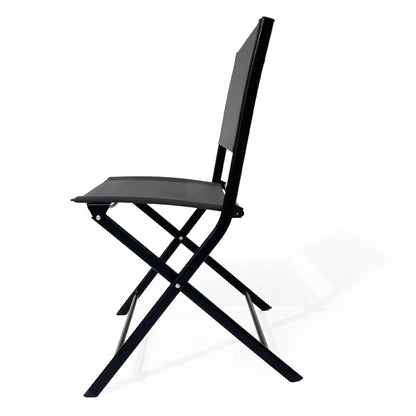 3 Piece Set Foldable Patio Table And Chairs