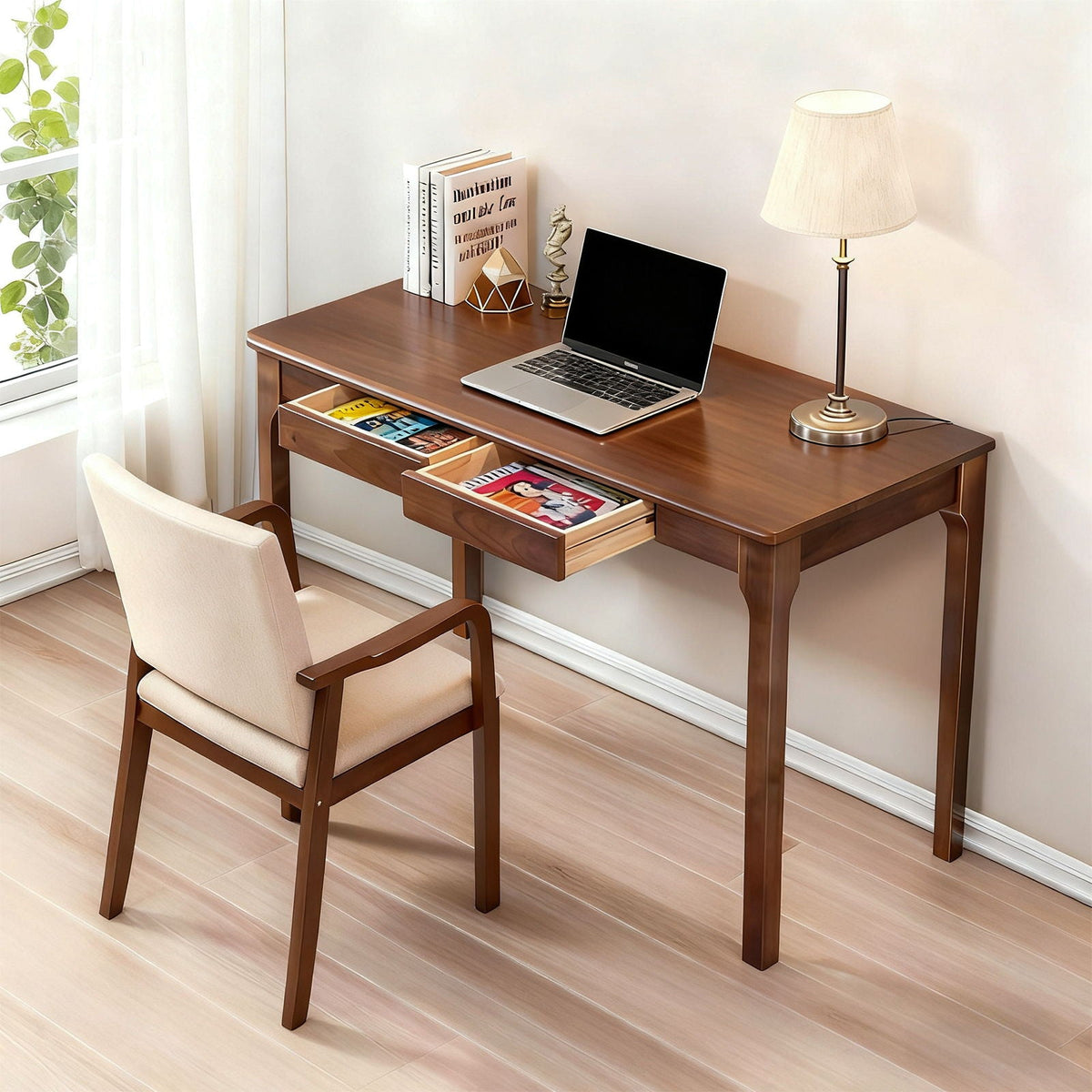 Walnut Desk With Drawers