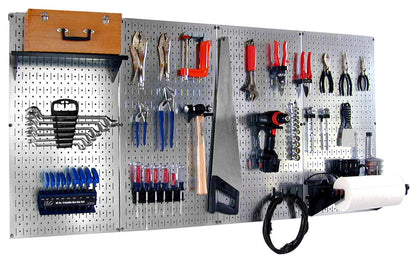 Pro-Grade Galvanized Pegboard Organizer