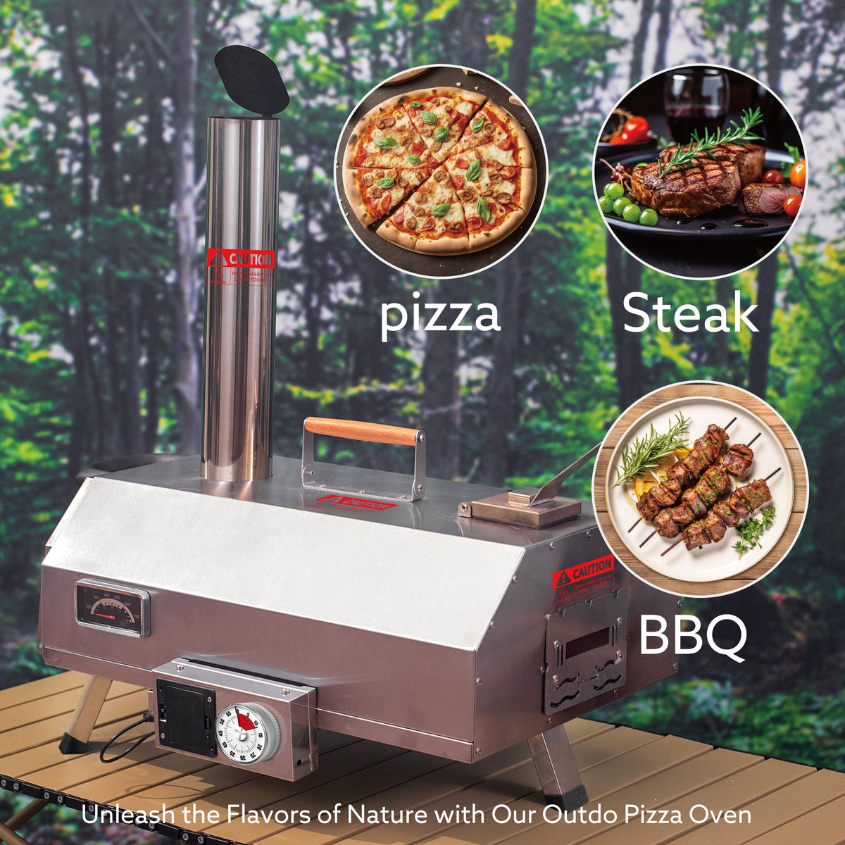 12" Stainless Steel Pizza Outdoor Oven