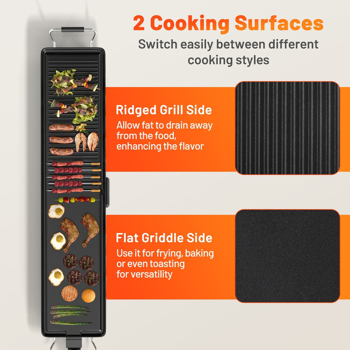39.5 Inch Extra Large Electric Griddle