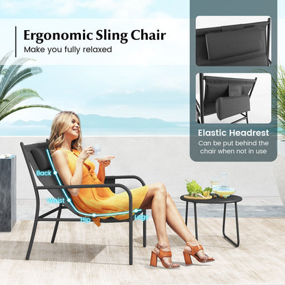 3 Piece Outdoor Patio Set