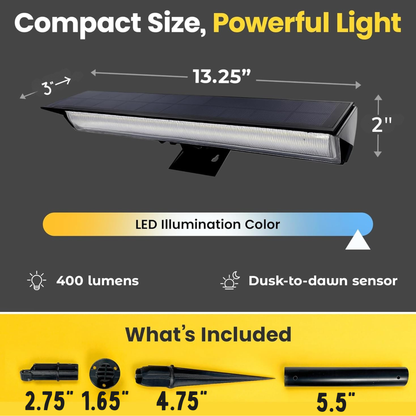 13" Solar Sign Light Flood Lights