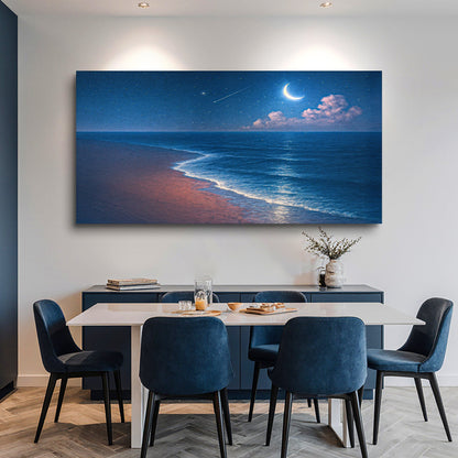 Beach Night Shoreline Coastal Wall Art