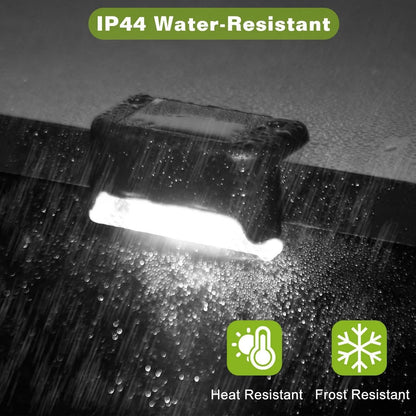4 Solar Powered LED Step Lights