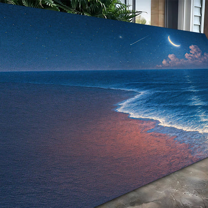 Beach Night Shoreline Coastal Wall Art