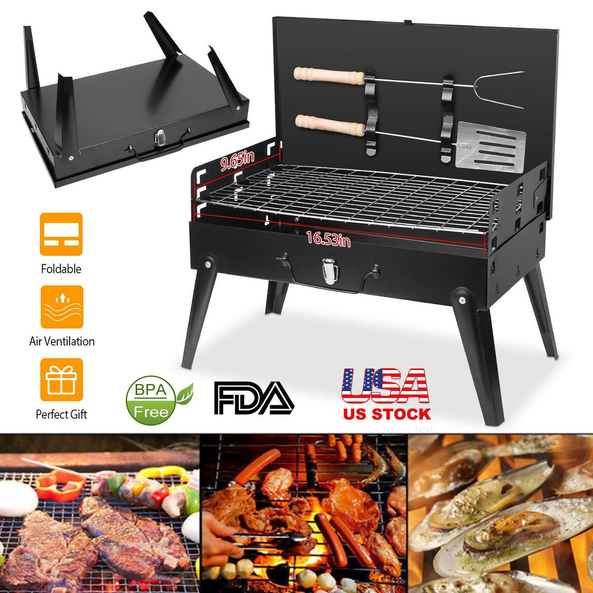 Portable Charcoal Grill