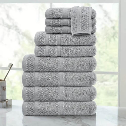 10–32 Piece Cotton Bath Towel Set