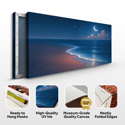 Beach Night Shoreline Coastal Wall Art