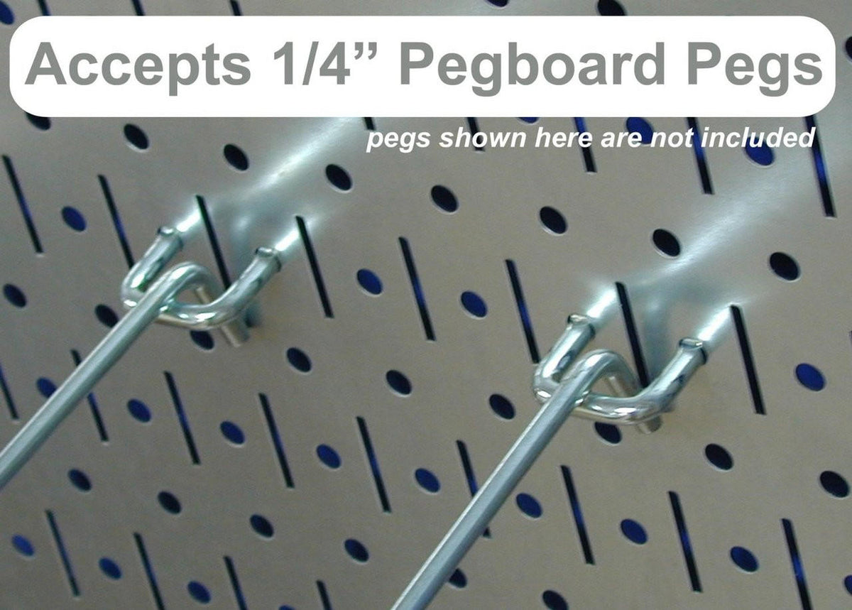 Pro-Grade Galvanized Pegboard Organizer