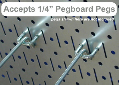 Pro-Grade Galvanized Pegboard Organizer