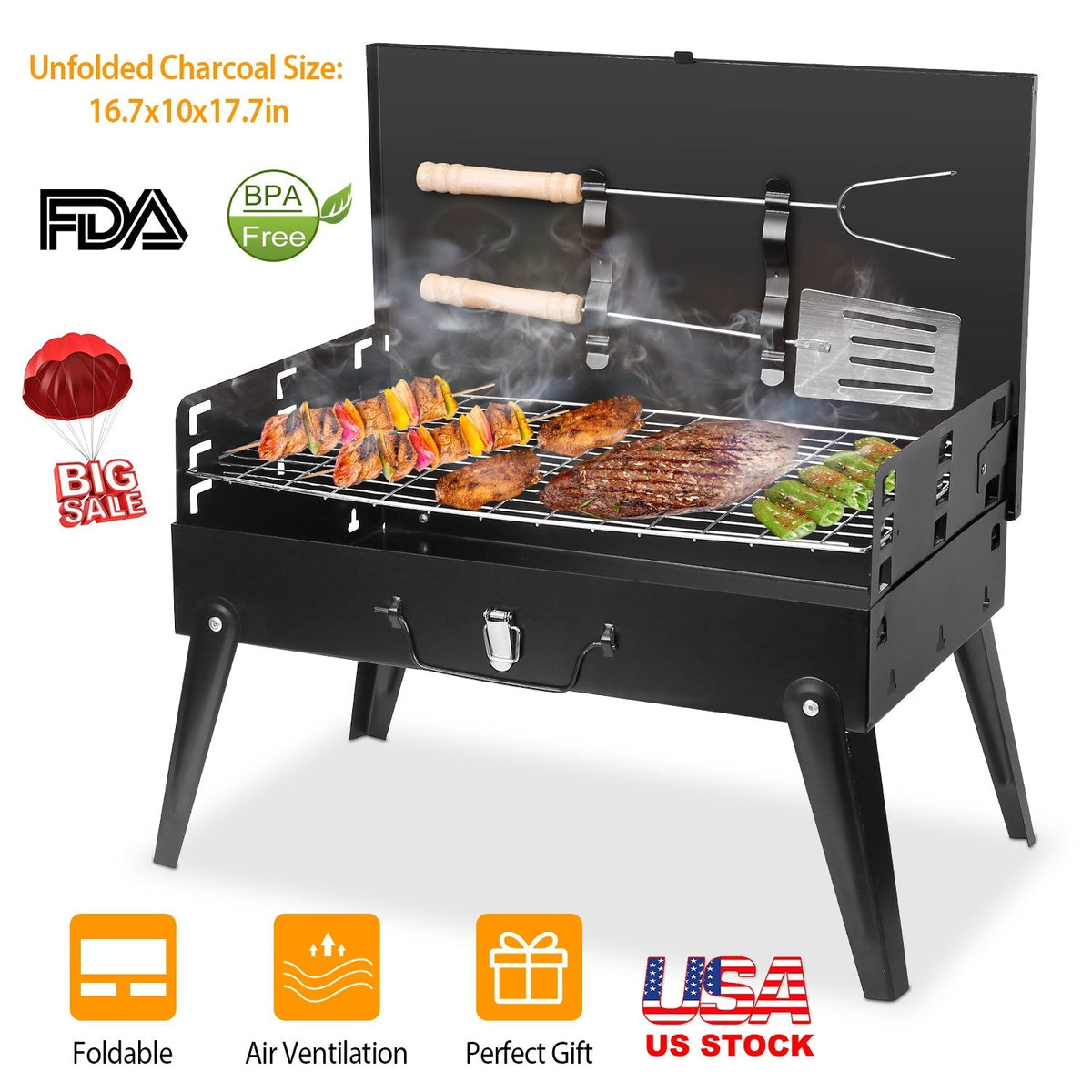 Portable Charcoal Grill