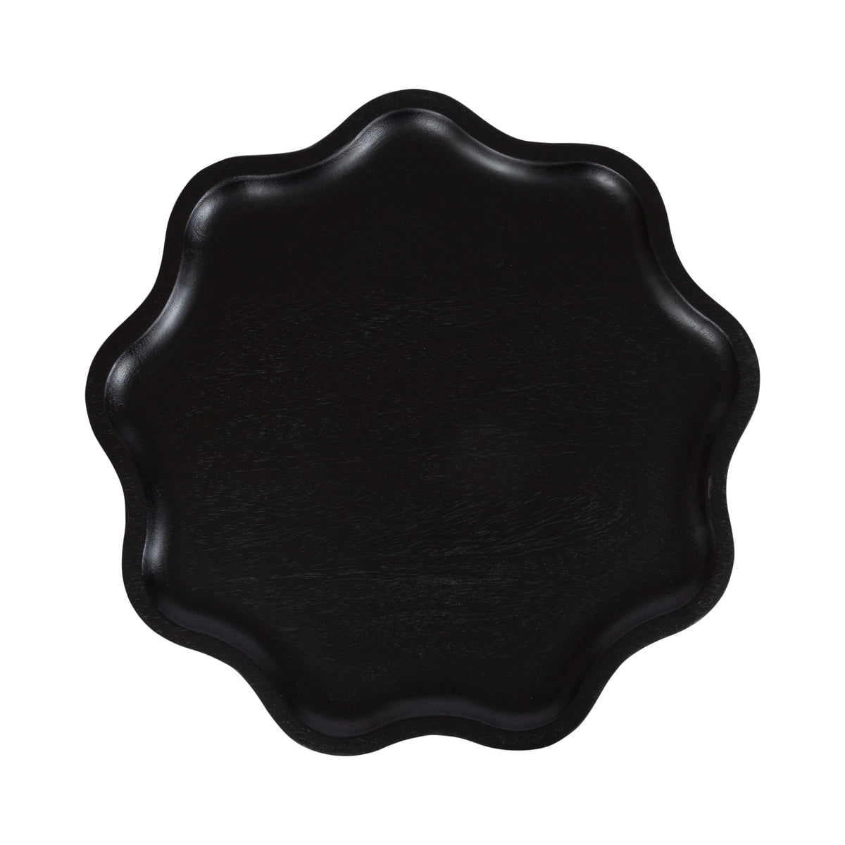 Scallop Wood Side Table