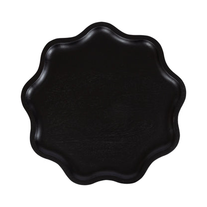 Scallop Wood Side Table