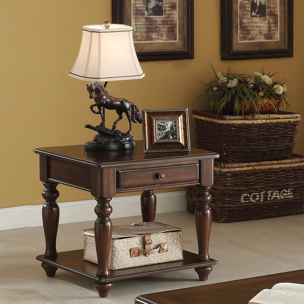 Walnut End Table