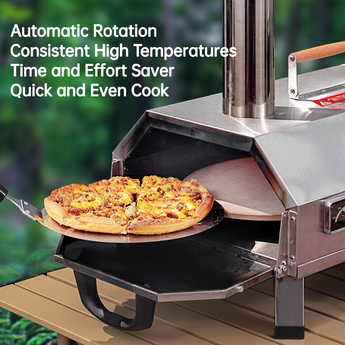 12" Stainless Steel Pizza Outdoor Oven