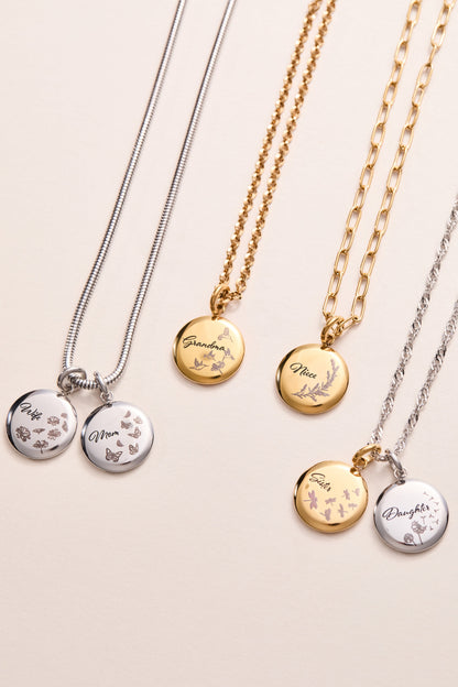 Grandma Hummingbird Disc Charm