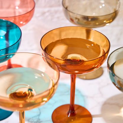 6 Piece Acrylic Champagne Glassware