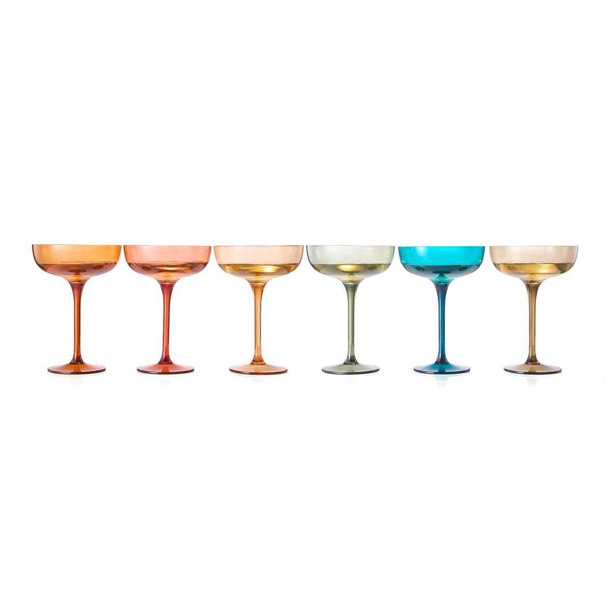 6 Piece Acrylic Champagne Glassware