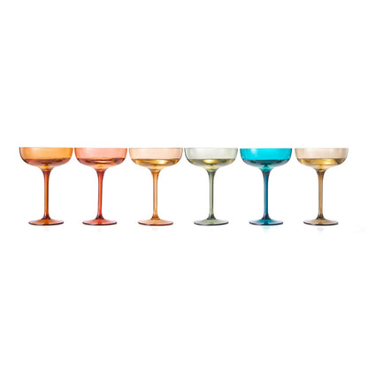 6 Piece Acrylic Champagne Glassware