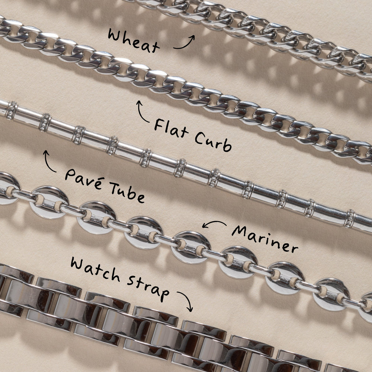 Chunky Watch Strap Bracelet