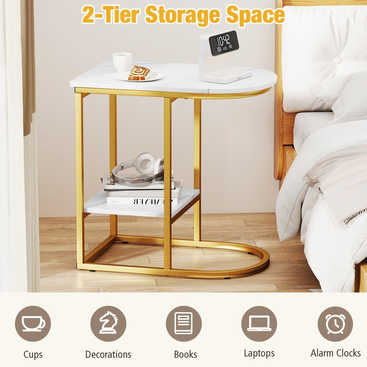 C-Shaped Side Table