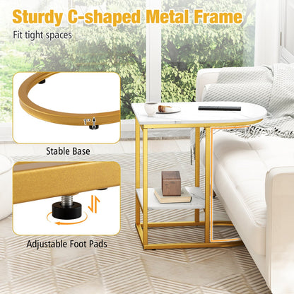 C-Shaped Side Table