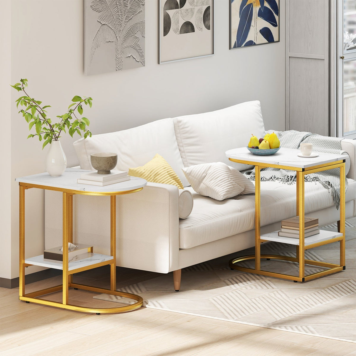 C-Shaped Side Table