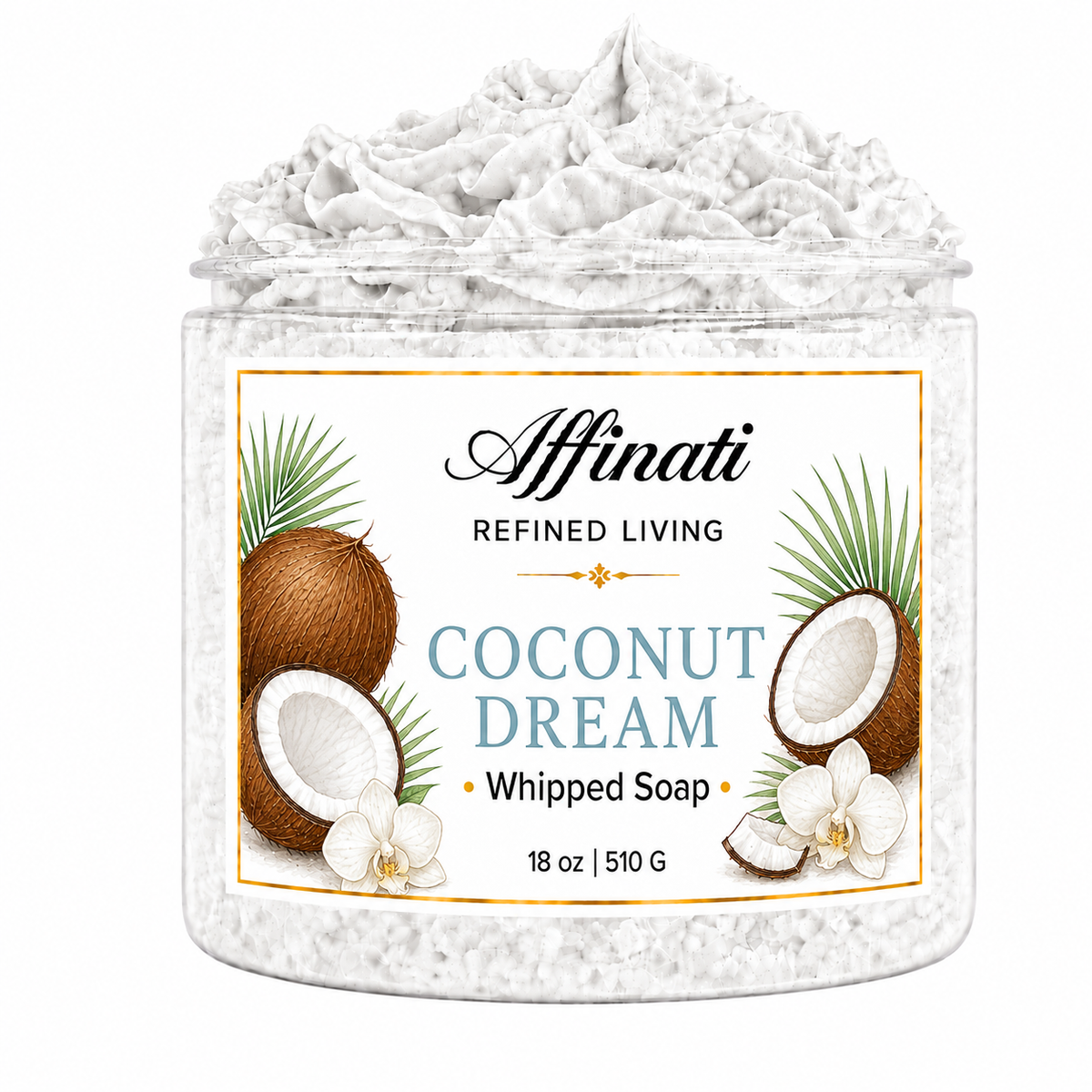 20 oz Coconut Dream Whipped Soap
