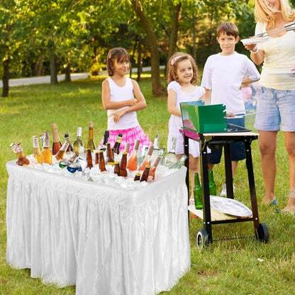 Folding Ice Table With Drain Portable Table