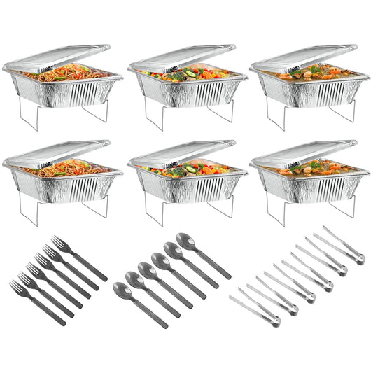 36Pcs Disposable Dish Buffet Set Food Warmers