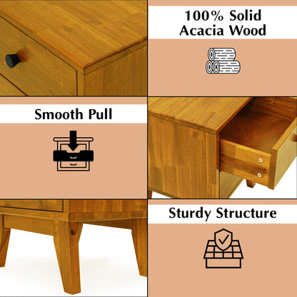 Solid Wood Nightstand