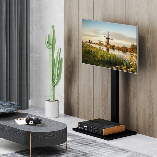 Adjustable TV Stand With Shelf for 32-70 Inch TVs