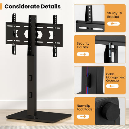 Adjustable TV Stand With Shelf for 32-70 Inch TVs