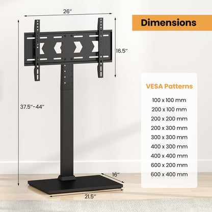 Adjustable TV Stand With Shelf for 32-70 Inch TVs