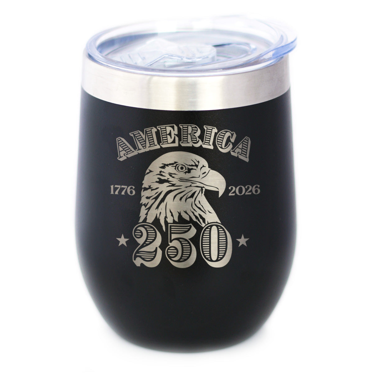 America 250th Anniversary 12oz Stainless Steel Wine Tumbler