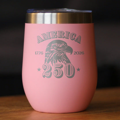 America 250th Anniversary 12oz Stainless Steel Wine Tumbler