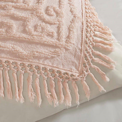 King 100-Percent Cotton Bedspread Pink Blush