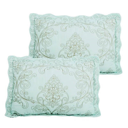 King Light Blue 4 Piece Oversized Bedspread Set
