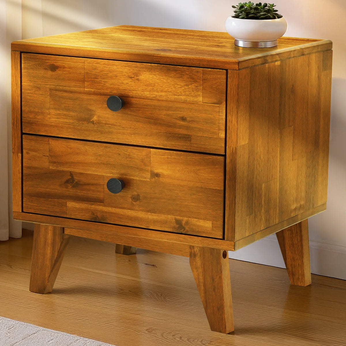 Solid Wood Nightstand