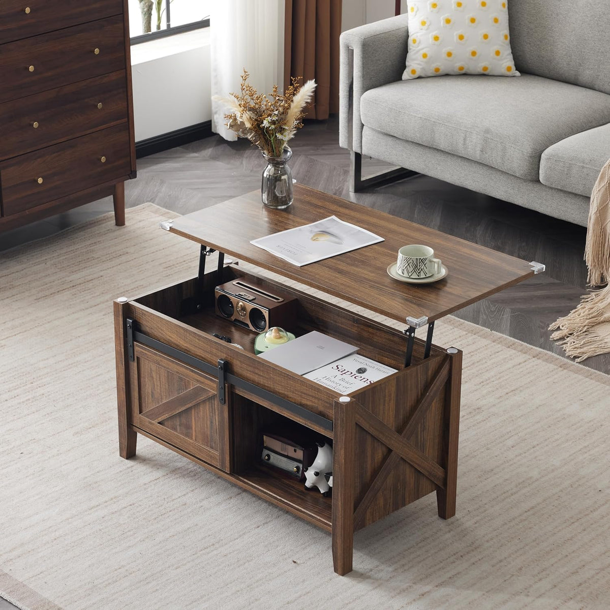 Farmhouse Charm Meets Smart Storage!