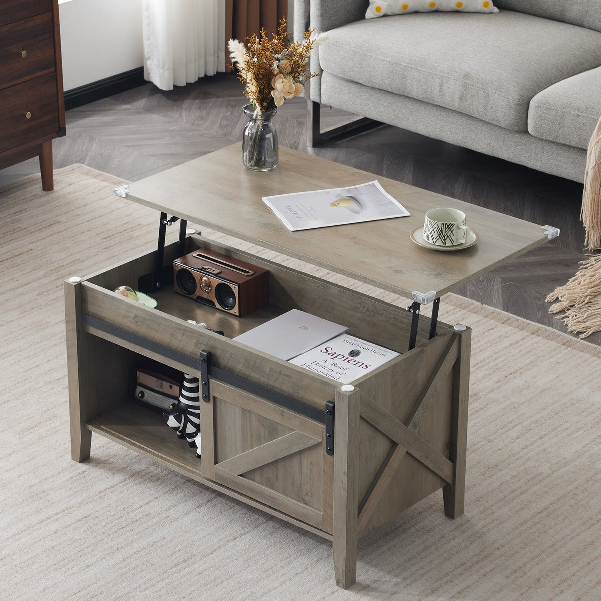 Farmhouse Charm Meets Smart Storage!