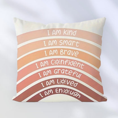 Positive Affirmations Decorative Pillow Cover
