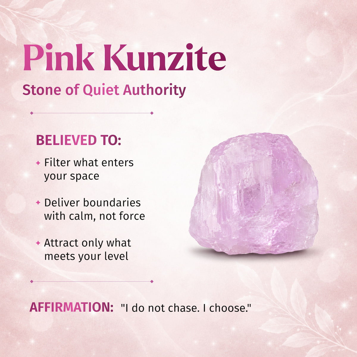 The Pink Kunzite Pendant